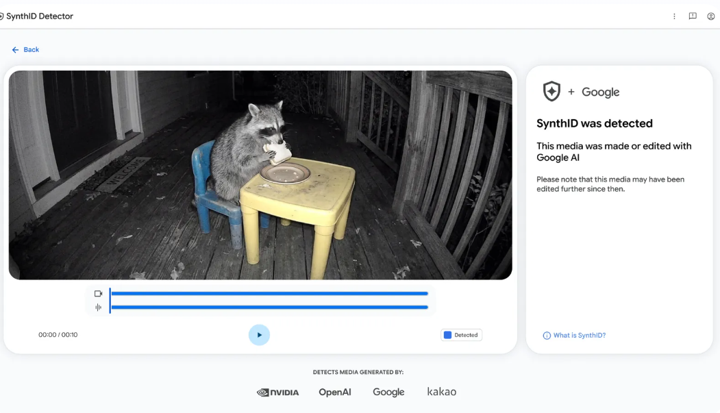 google synthid detector portal